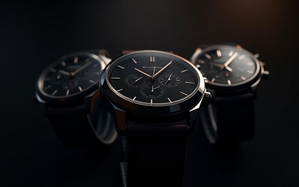 Array of modern men's watches